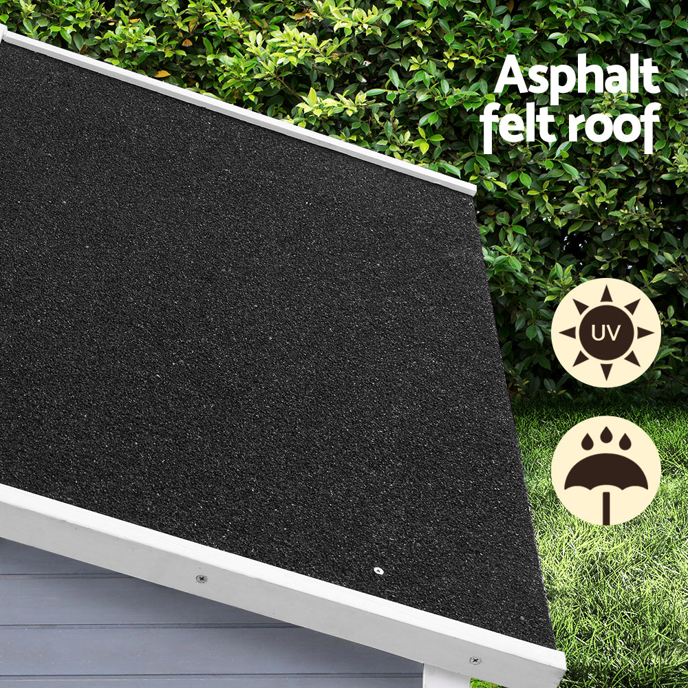 i.Pet Dog Kennel House Large Wooden Outdoor Pet Kennels Indoor Puppy Cabin-4