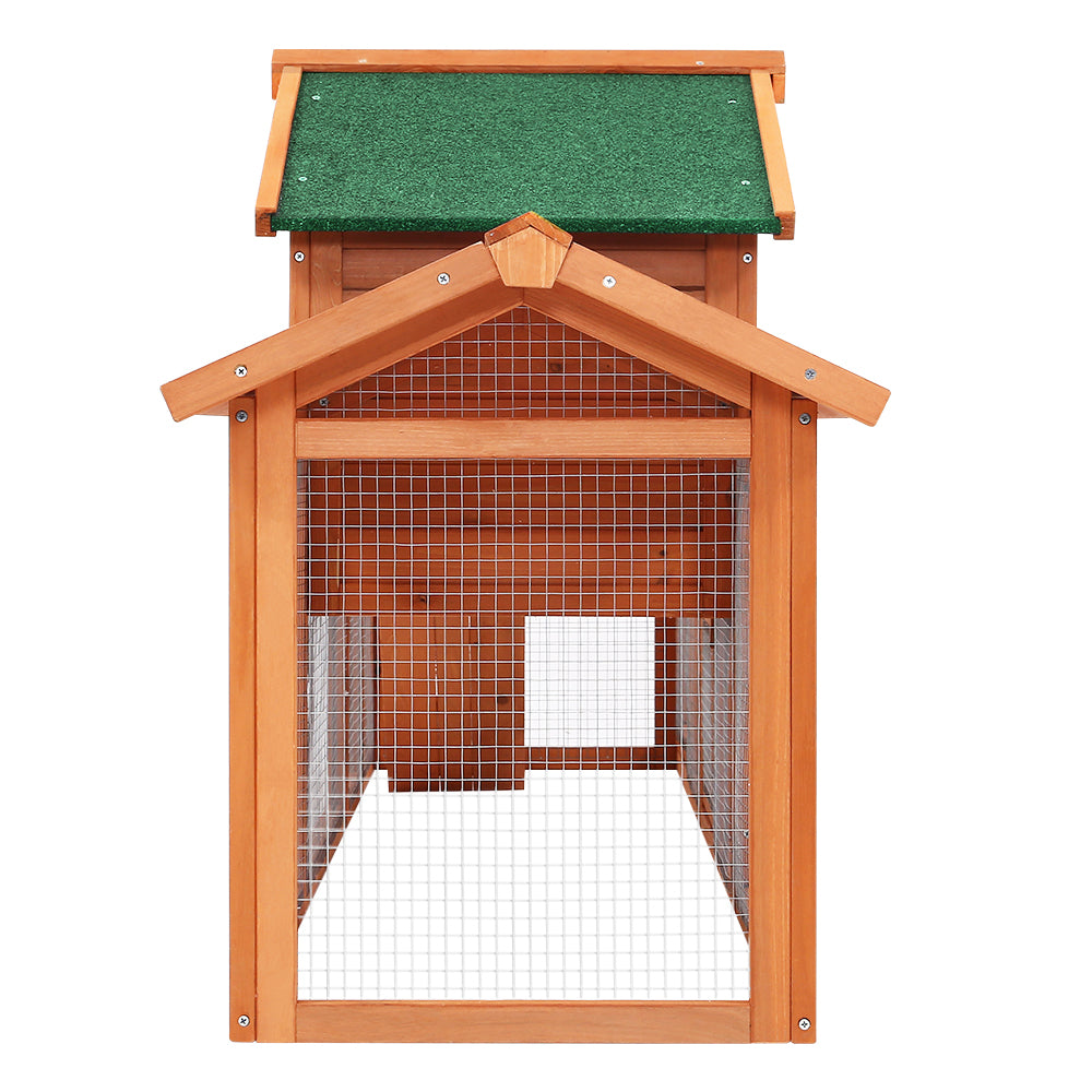 i.Pet Chicken Coop Rabbit Hutch 220cm x 44cm x 84cm Large Run Wooden Outdoor Bunny Cage House-3