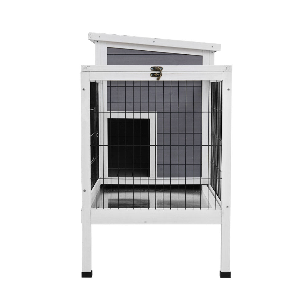 i.Pet Rabbit Hutch 97cm x 49cm x 86cm Chicken Coop Large Run Wooden Outdoor Cage House-3