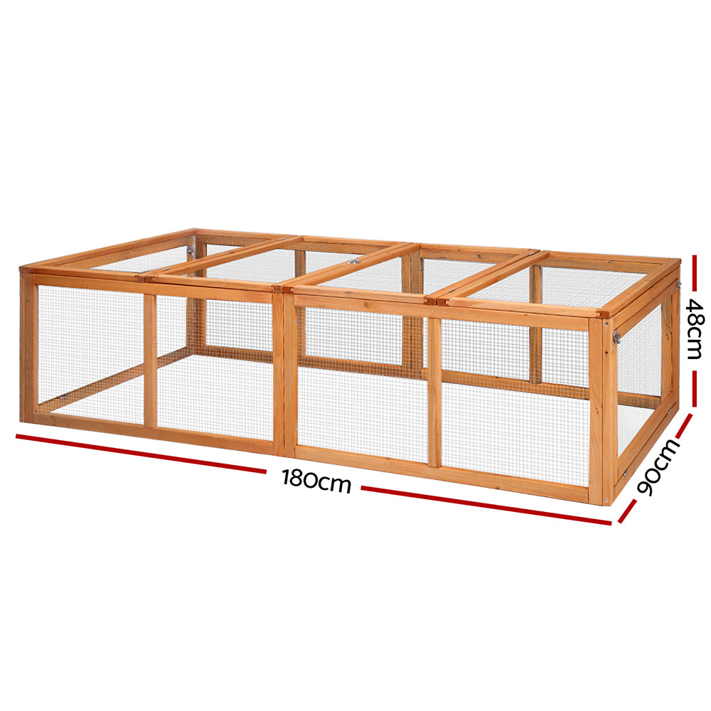 i.Pet Chicken Coop Rabbit Hutch 180cm Extra Large Wooden Chicken House Run XL Hen Cage-1