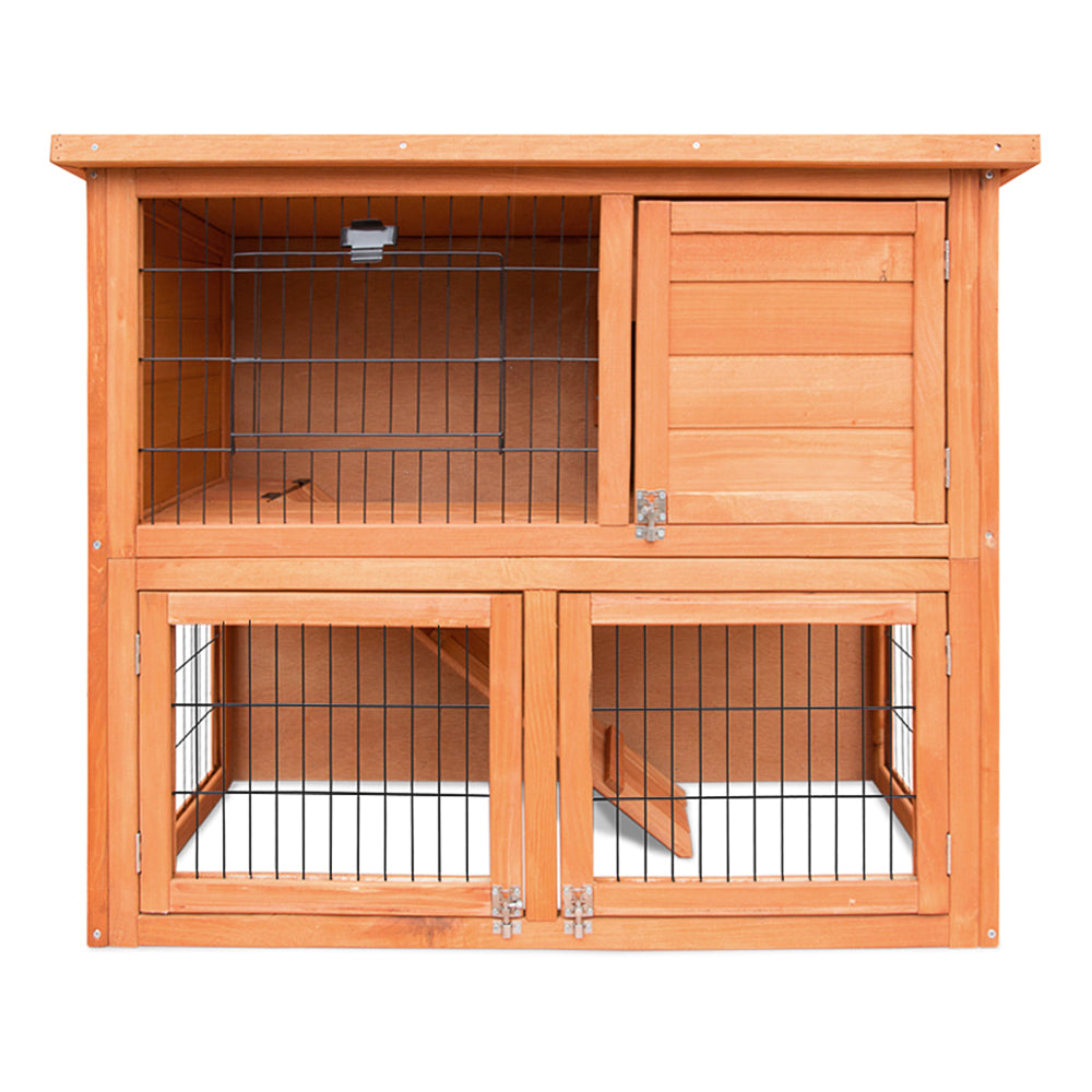 i.Pet Chicken Coop 88cm x 40cm x 76cm Rabbit Hutch Large House Run Wooden Cage Outdoor-2