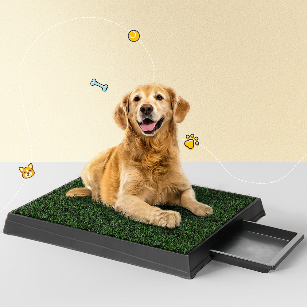 i.Pet Pet Training Pad Dog Potty Toilet Large Loo Portable With Tray Grass Mat-6