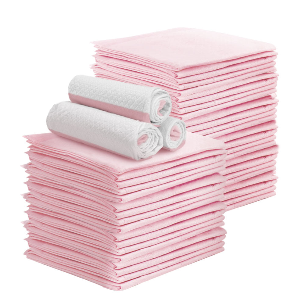 i.Pet Pet Training Pads 200pcs 60x60cm Puppy Dog Toilet Pee Indoor Super Absorbent Pink-0