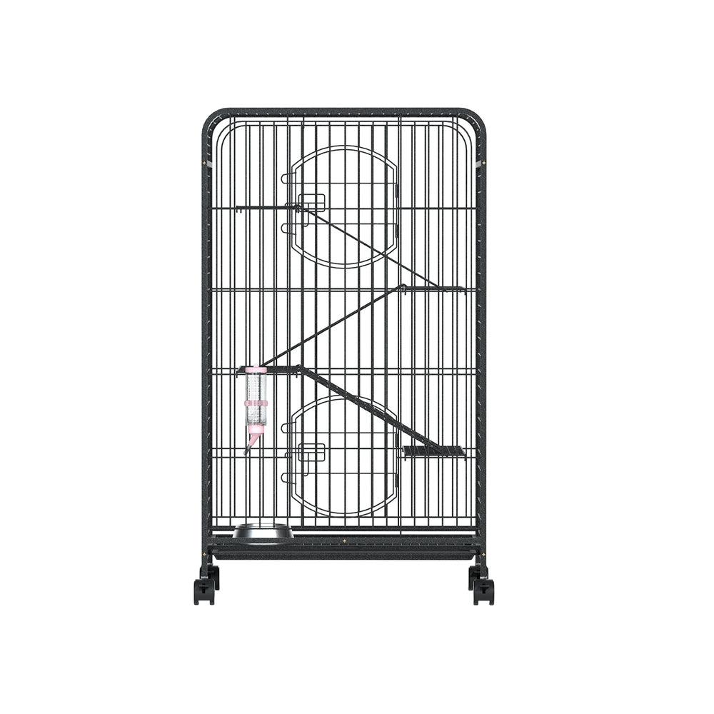 i.Pet Rabbit Cage Indoor Hutch Guinea Pig Bird Ferret Cat Hamster 110cm 4 Level-2