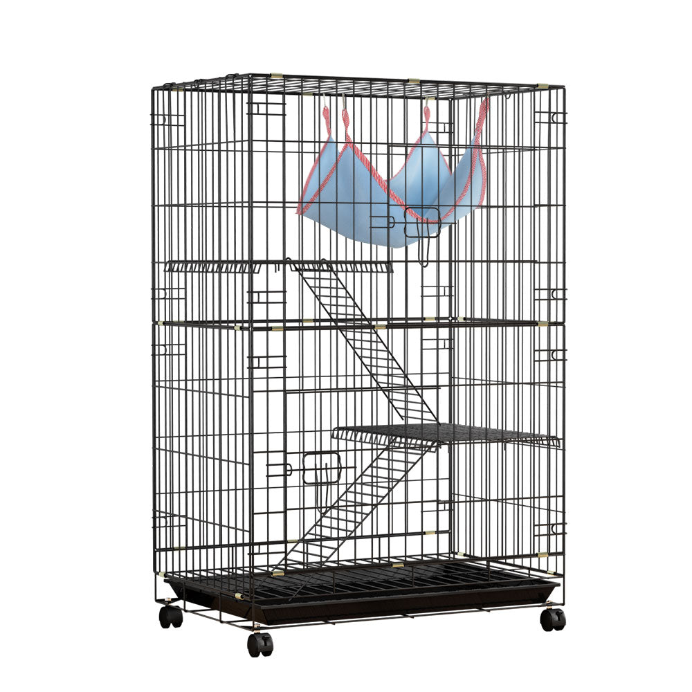 i.Pet Rabbit Cage 100cm Hutch 3 Level Indoor Guinea Pig Ferret-0