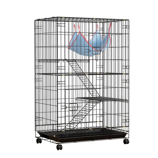 i.Pet Rabbit Cage 100cm Hutch 3 Level Indoor Guinea Pig Ferret-0