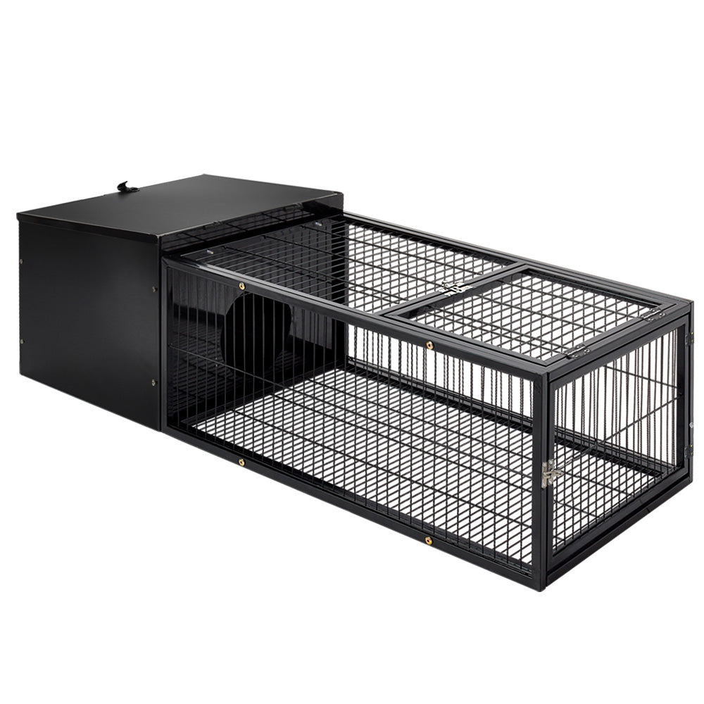 i.Pet Rabbit Cage 122x52cm Hutch Enclosure Carrier Metal-0