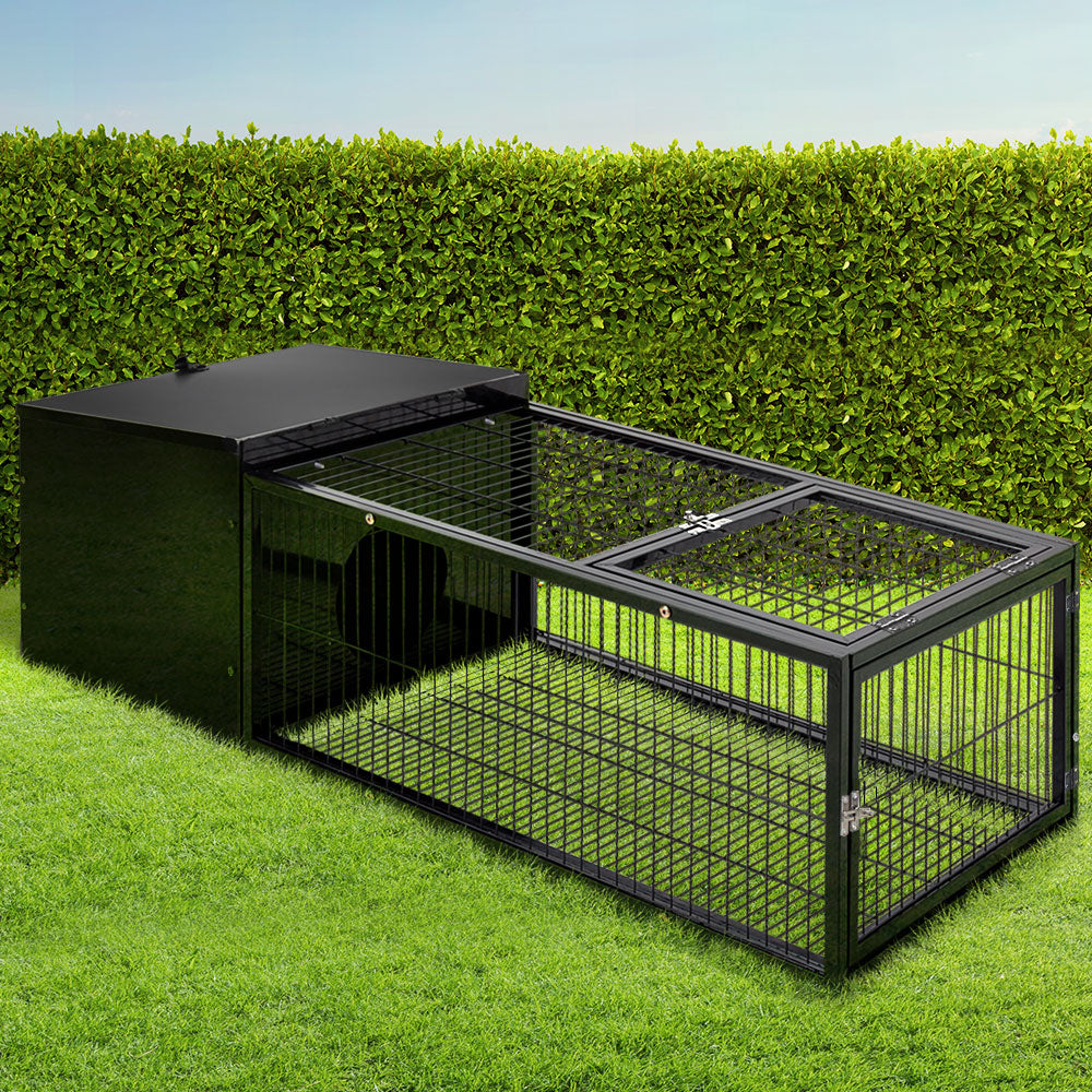 i.Pet Rabbit Cage 122x52cm Hutch Enclosure Carrier Metal-6