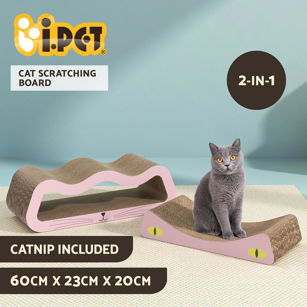 i.Pet Cat Scratching Board Scratcher Cardboard Kitten Indoor Climbing Pad Catnip-4