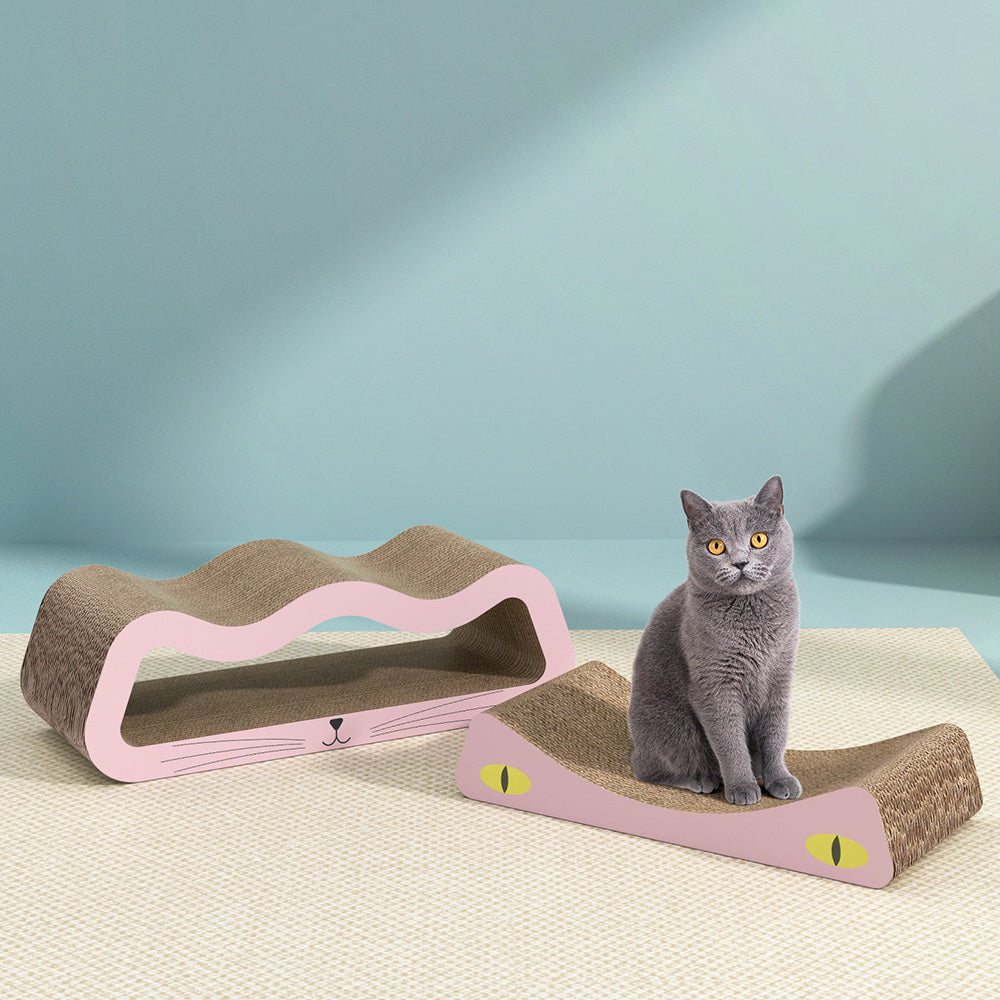 i.Pet Cat Scratching Board Scratcher Cardboard Kitten Indoor Climbing Pad Catnip-5