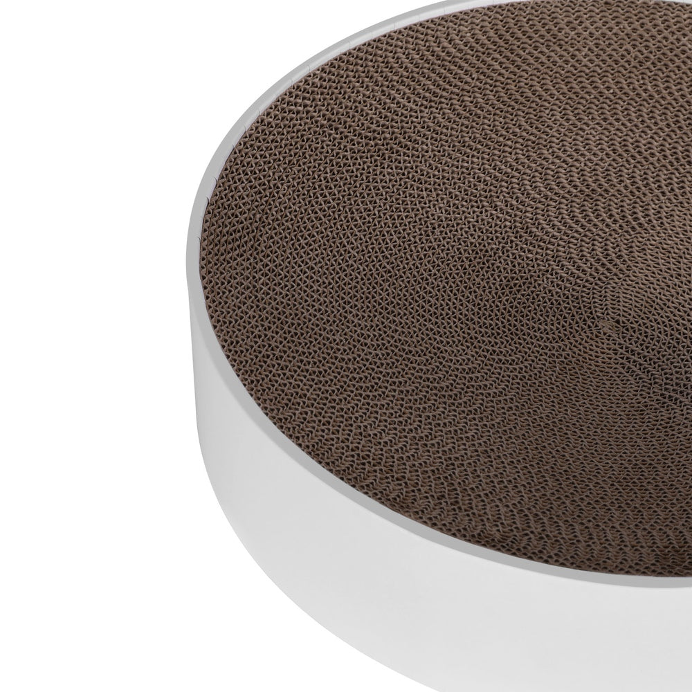 i.Pet Cat Scratching Board Scratcher Cardboard Kitten Indoor Round Bed Catnip-3