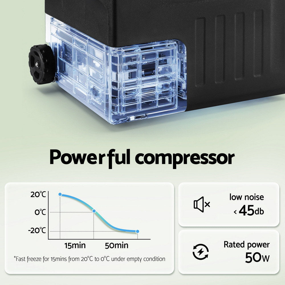 Portable Fridge 30L Bar Fridges Camping Freezer 12V/24V/240V-4