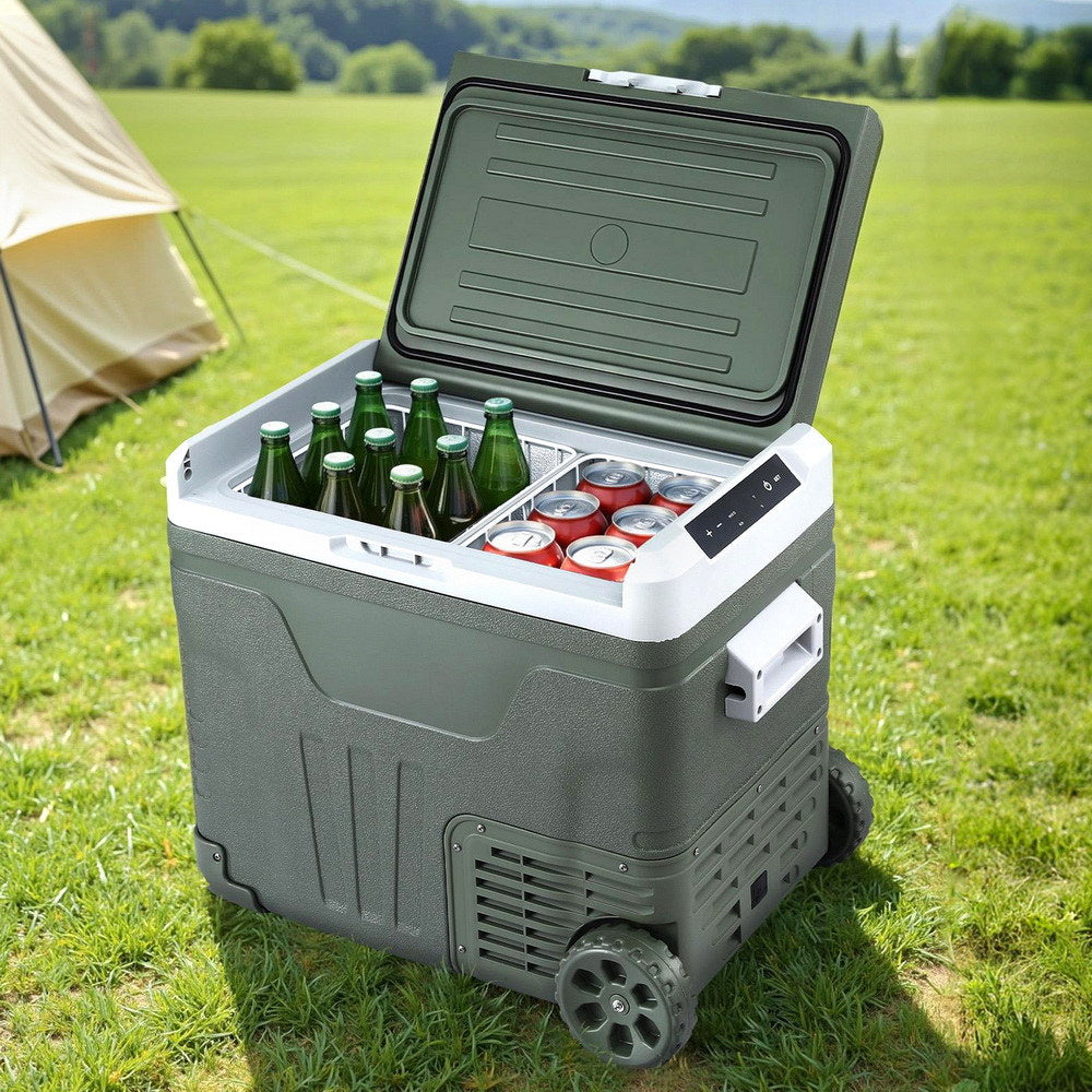 Portable Fridge 50L Camping Bar Fridges Freezer 12V/24V/240V-6