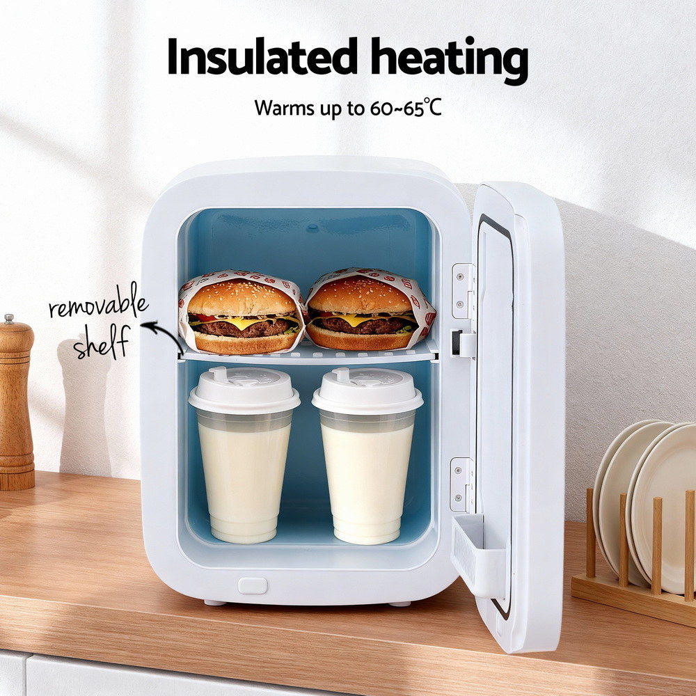Glacio Mini Fridge Portable 22L White Electric Cooler Warmer Car Office 12V 220V-5