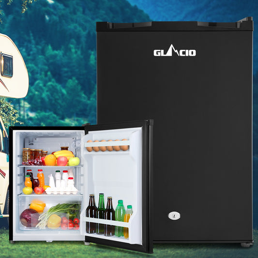 Glacio 80L Portable Fridge Freezer Bar Upright 12V/24V/240V Camping Caravan-0