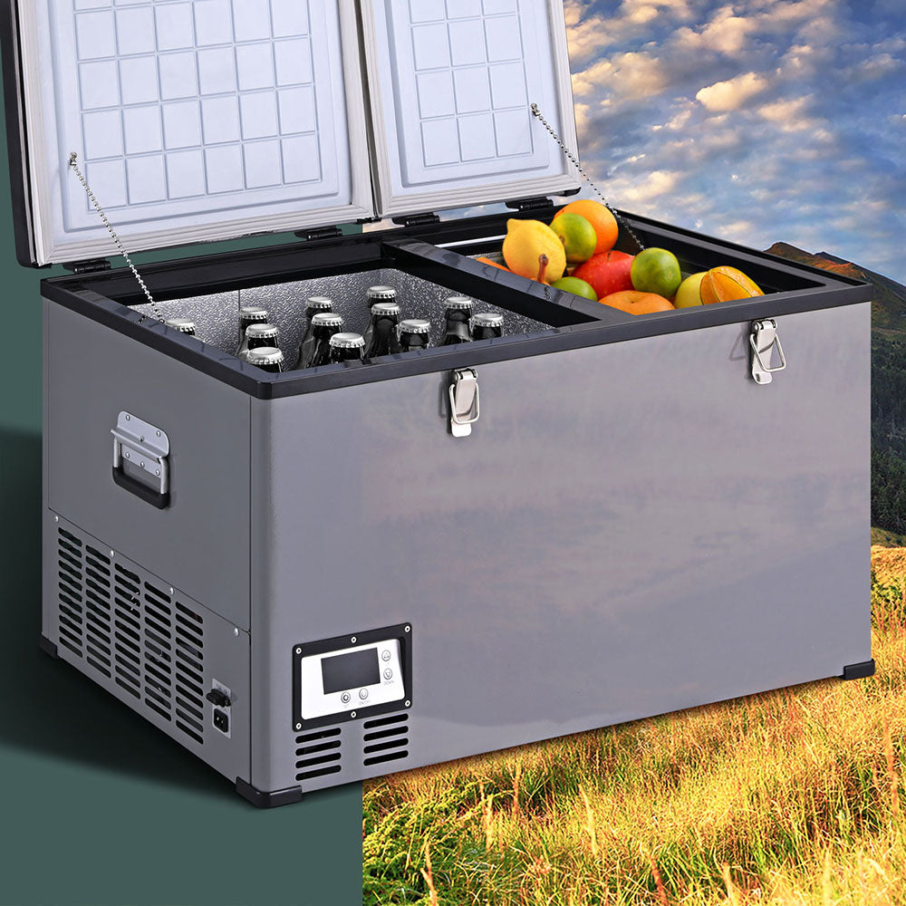 Glacio Camping Fridge 100L Portable Bar Fridges Freezer 12V/24V/240V-6