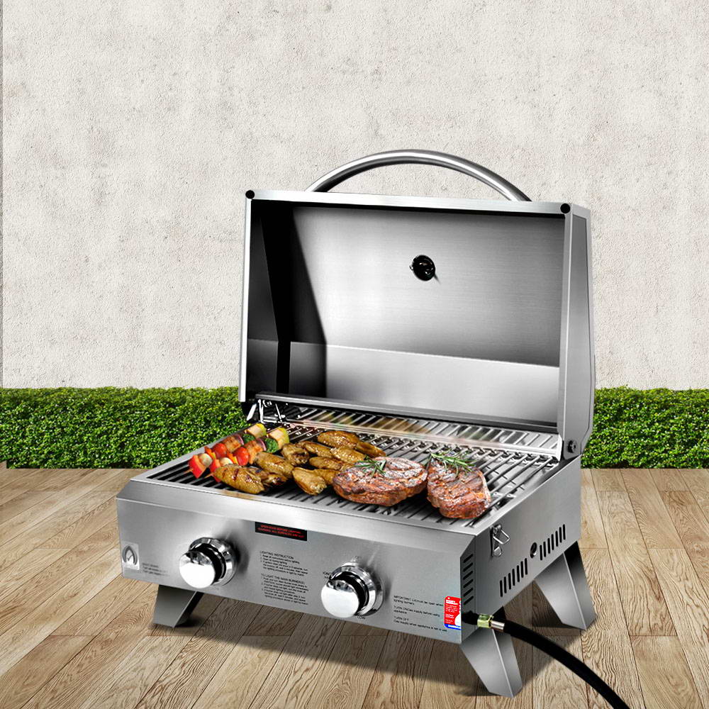 Grillz Portable Gas BBQ Grill 2 Burners-6