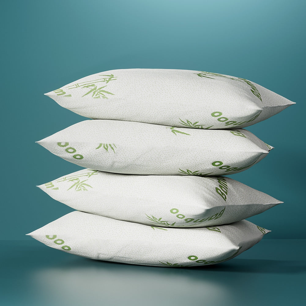 Giselle Bedding 4 Pack Bamboo Pillow Family Hotel-6