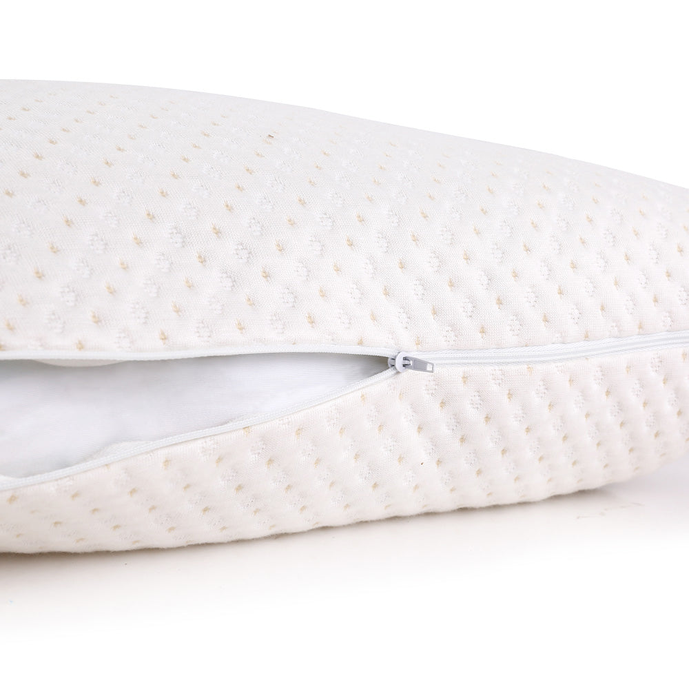 Giselle Bedding Memory Foam Pillow Bamboo Cover Twin Pack-4