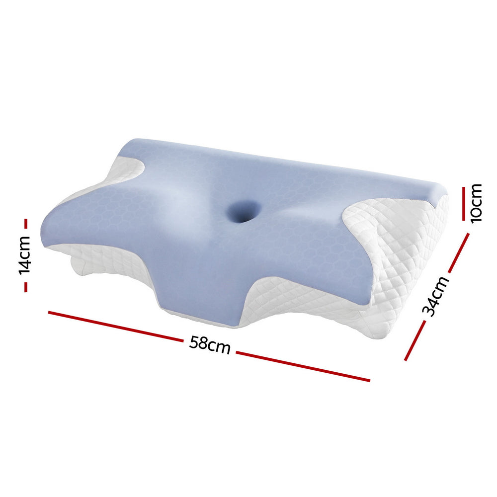 Giselle Bedding Memory Foam Pillow Ergonomic Contour-2