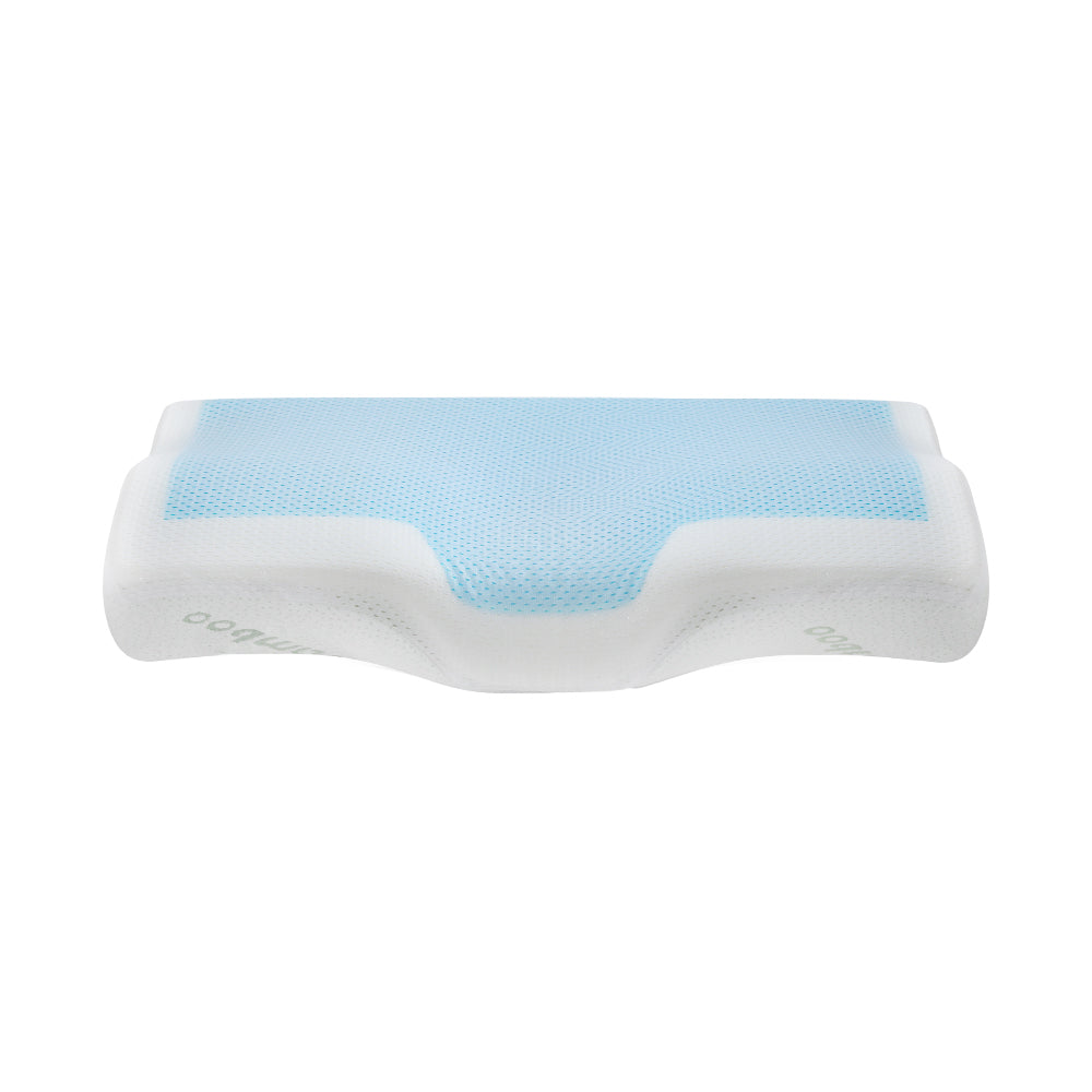 Giselle Bedding Memory Foam Contour Pillow Cool Gel Bamboo Cover-2