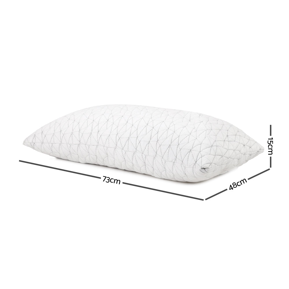 Giselle Bedding Memory Foam Pillow Single Size Twin Pack-1