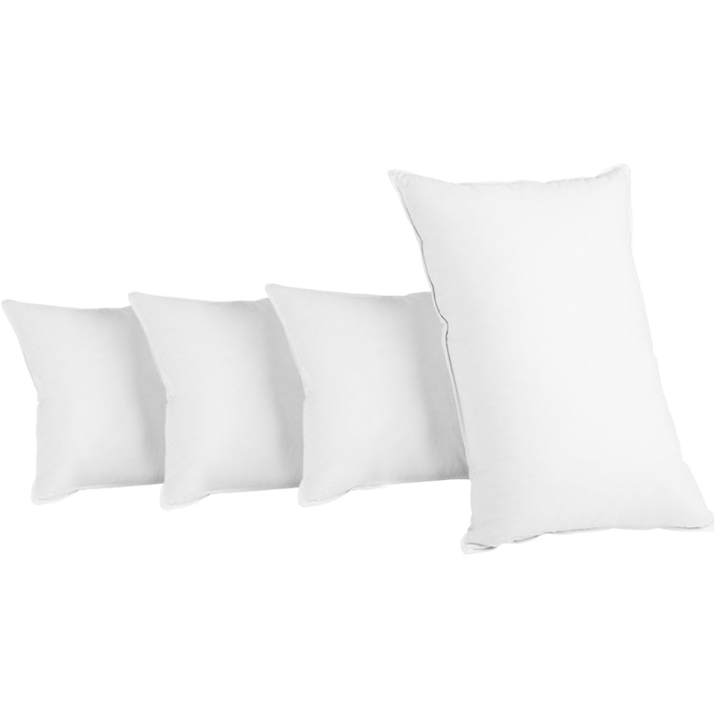 Giselle Bedding 4 Pack Bed Pillow Family Hotel 48X73CM-0