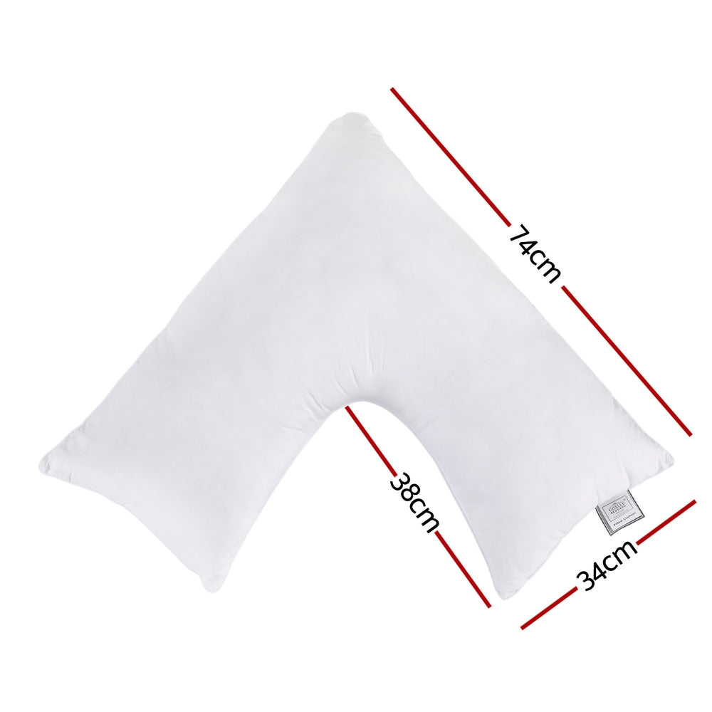 Giselle V Shape Pillow Boomerang Nursing Body Cushion-1