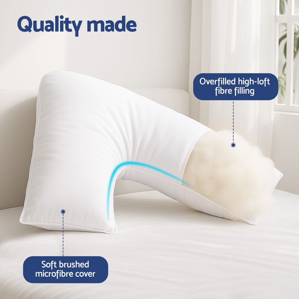 Giselle V Shape Pillow Boomerang Nursing Body Cushion-4