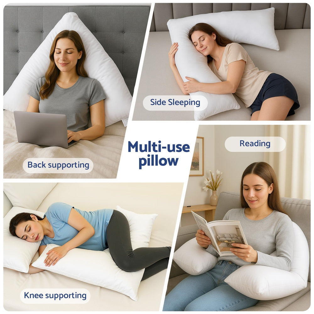 Giselle V Shape Pillow Boomerang Nursing Body Cushion-5