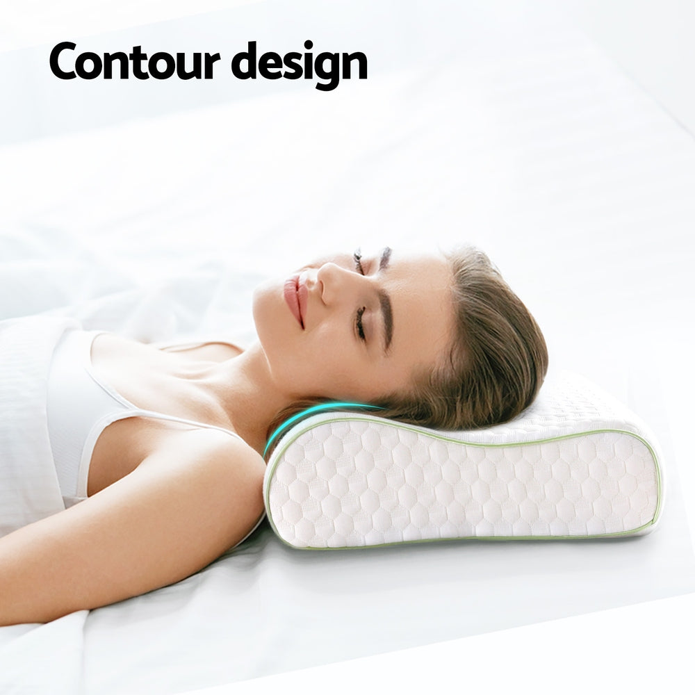 Giselle Memory Foam Pillow Contour Neck-3