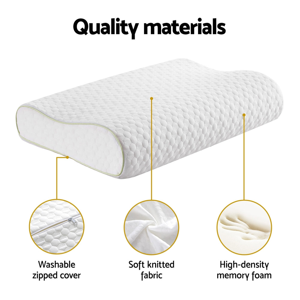 Giselle Memory Foam Pillow Contour Neck-4