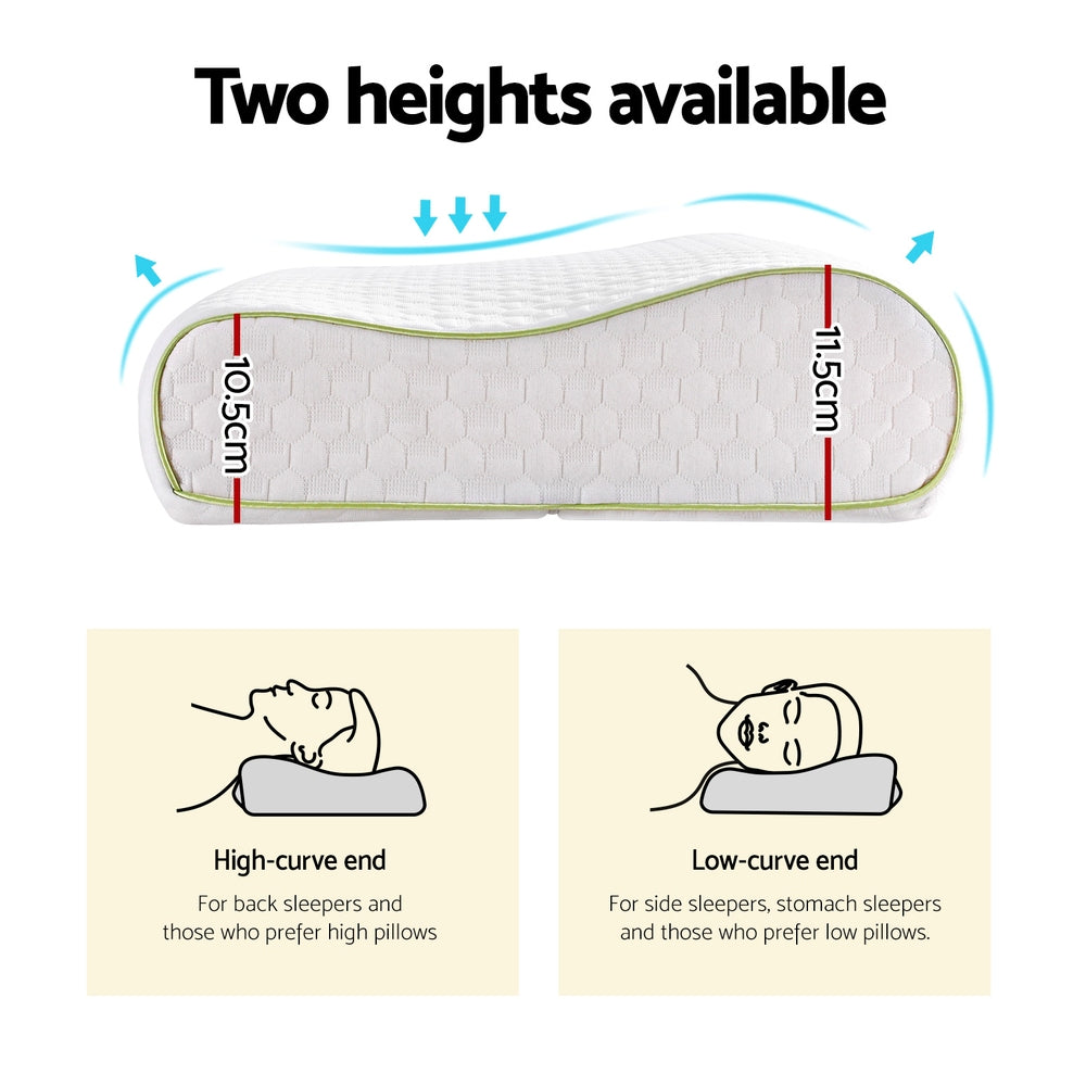 Giselle Memory Foam Pillow Contour Neck-5