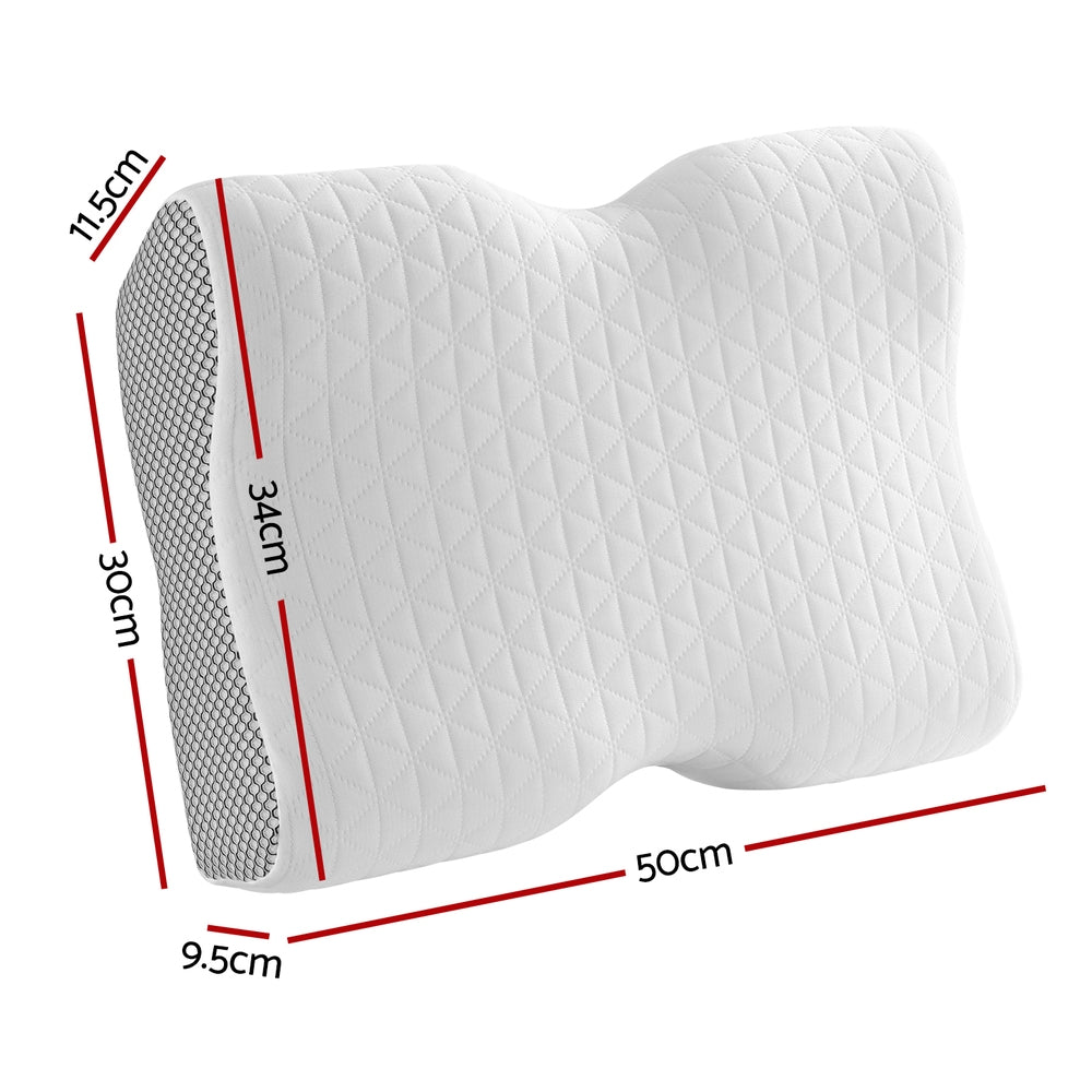 Giselle Memory Foam Pillow Contour Neck-1