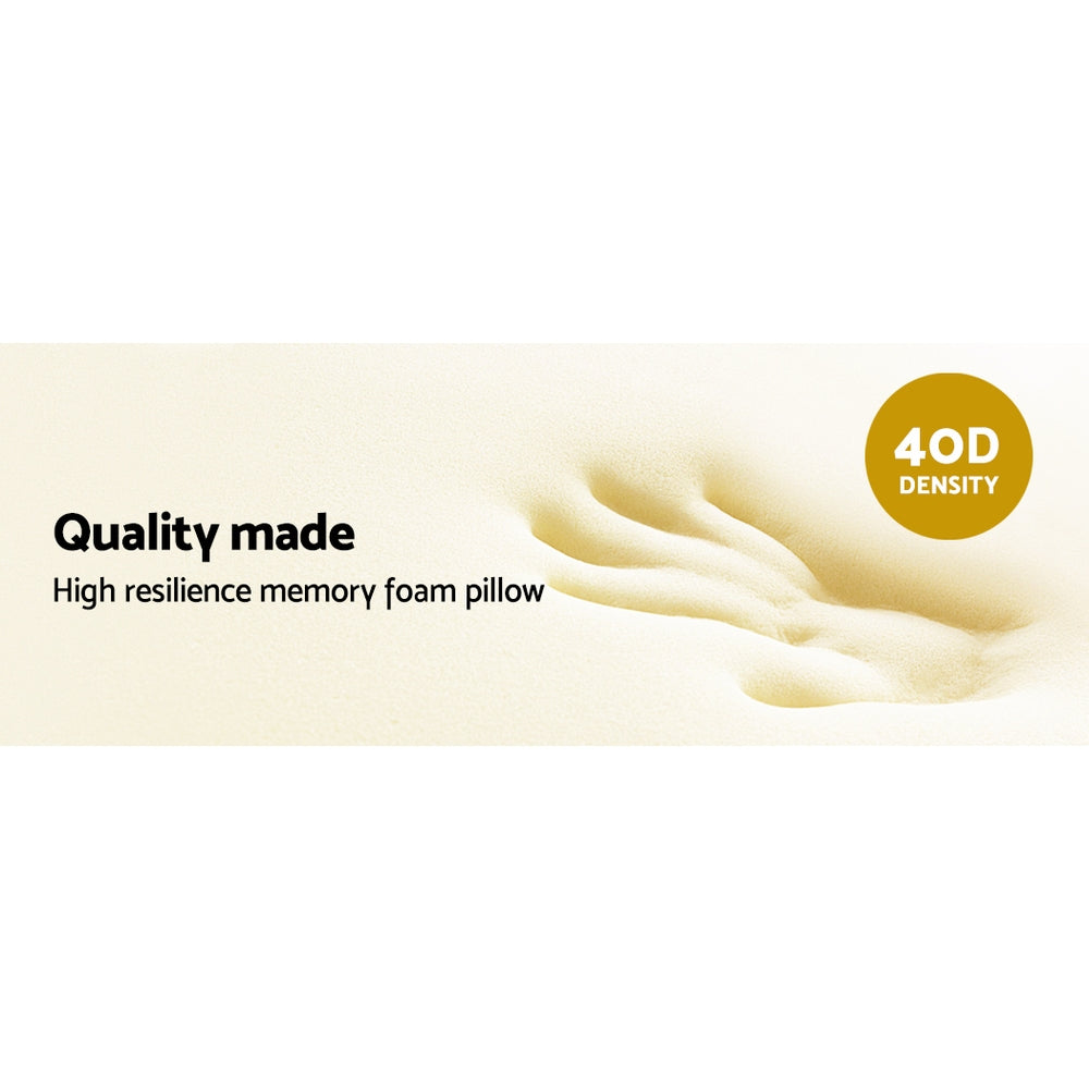 Giselle Bedding Memory Foam Neck Roll Pillow Bamboo Cover-3