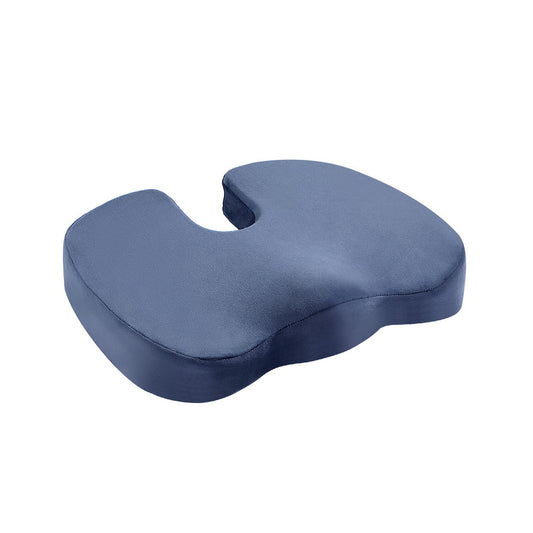 Giselle Bedding Seat Cushion Memory Foam Pillow Back Pain Relief Chair Pad Blue-0