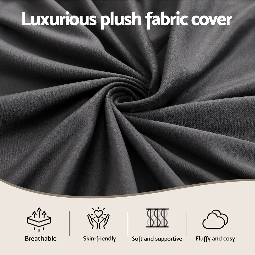 Giselle Bedding Wedge Pillow Grey-5