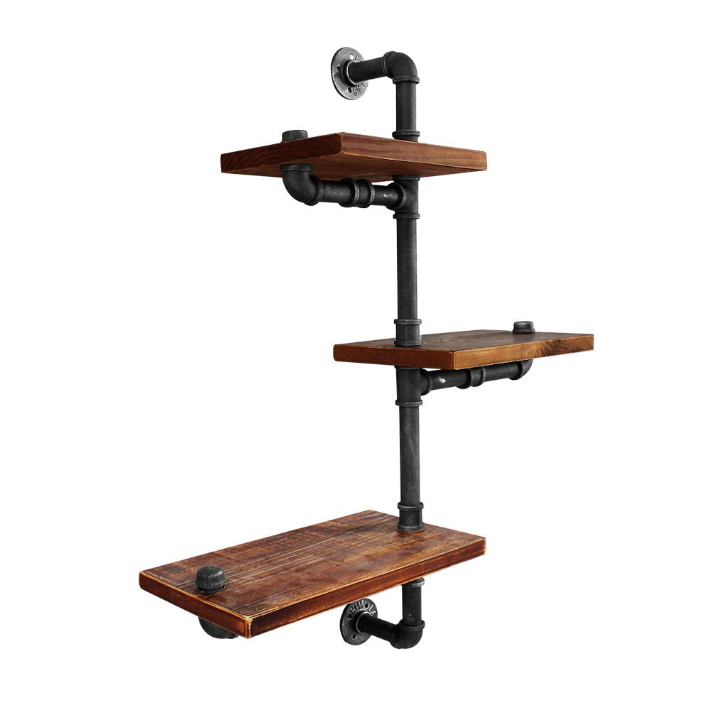 Artiss Floating DIY Pipe Shelf 3 Tiers - IVAN-3