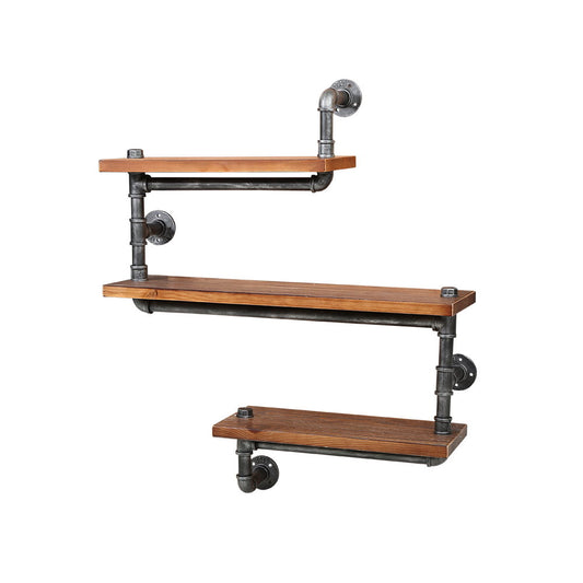 Artiss Floating DIY Pipe Shelf 3 Tiers - IONA-0