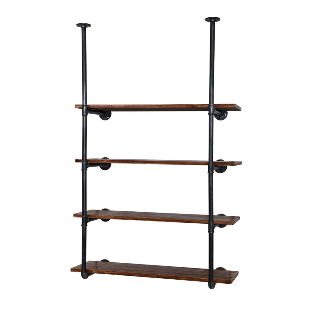 Artiss Bookshelf DIY Pipe Shelf 4 Tiers - INGE-0