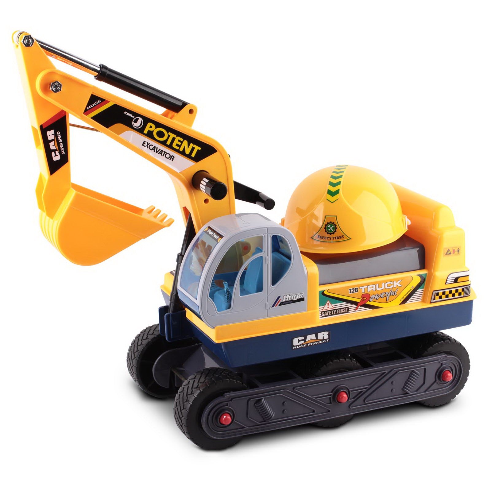 Keezi Ride On Car Toys Kids Excavator Digger Sandpit Bulldozer Car Pretend Play-0