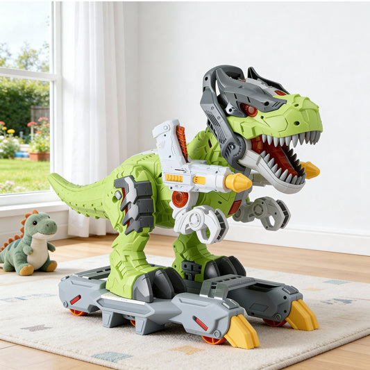 Keezi Kids Dinosaur Ride On Push Car Toy with Spray Function Indoor Outdoor Toys-0