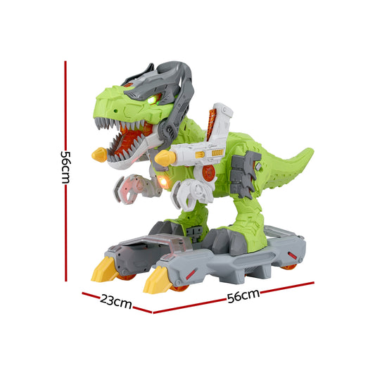 Keezi Kids Dinosaur Ride On Push Car Toy with Spray Function Indoor Outdoor Toys-1
