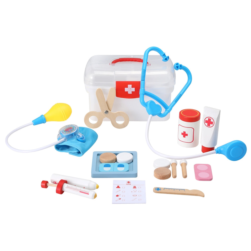 Keezi Kids Doctor Nurse Medical Case Pretend Play Set Stethoscope Medicine Toys-0