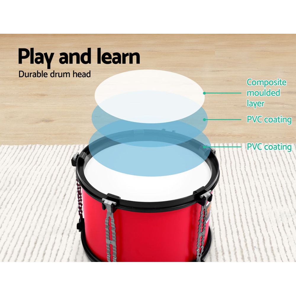 Keezi Kids 7 Drum Set Junior Drums Kit Musical Play Toys Childrens Mini Big Band-3