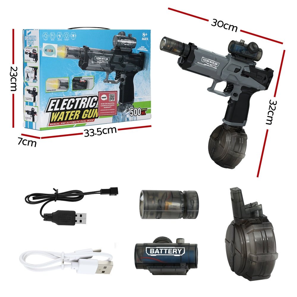 Keezi Kids Adult Electric Water Gun 500ml Water Tank Light Squirt Guns Toys-2