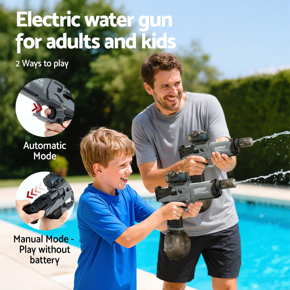 Keezi Kids Adult Electric Water Gun 500ml Water Tank Light Squirt Guns Toys-5