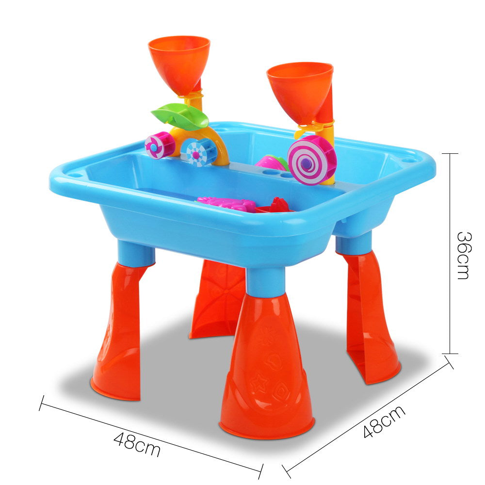 Keezi Kids Sandpit Pretend Play Sets Beach Toys Outdoor Sand Water Table Set-1