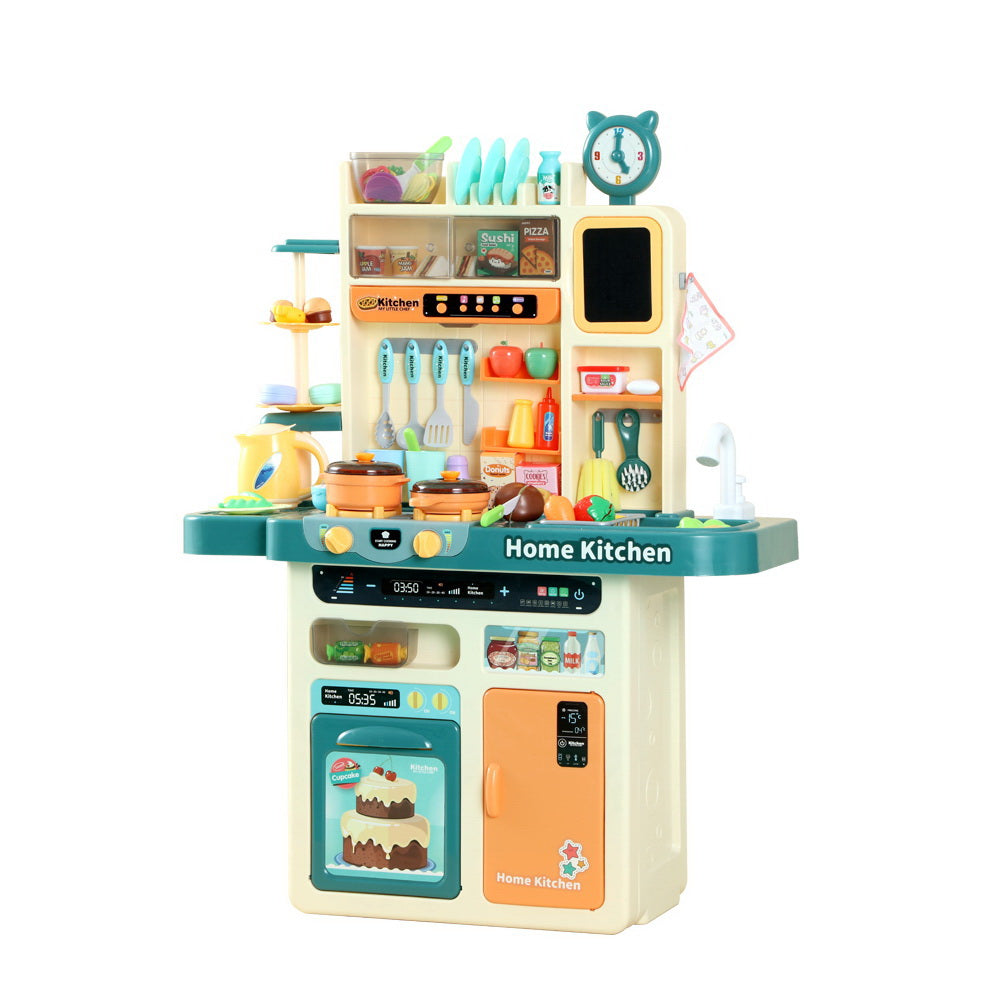 Keezi Kids Kitchen Pretend Play Set Cooking Sound Steam Light Function-0