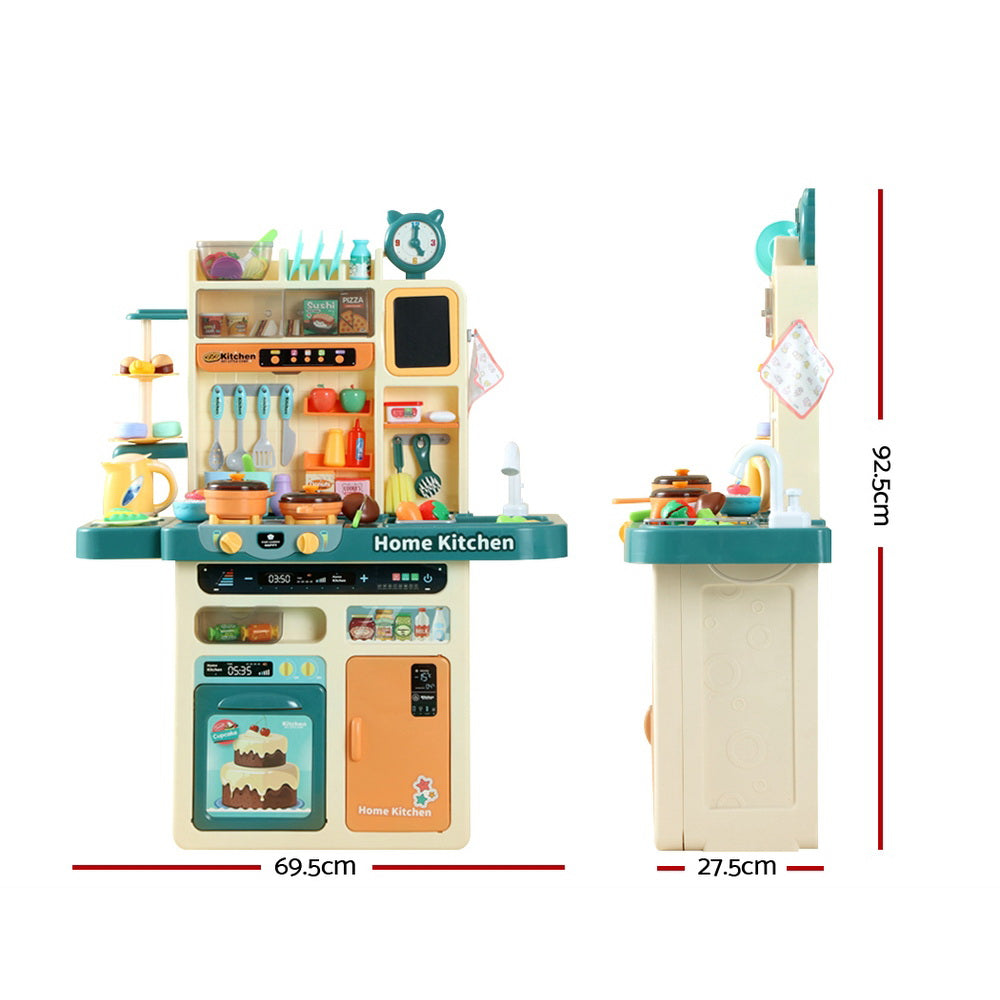 Keezi Kids Kitchen Pretend Play Set Cooking Sound Steam Light Function-1